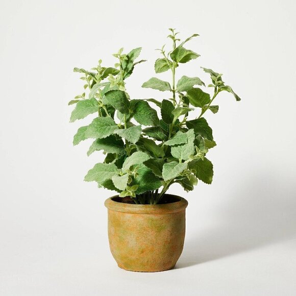 Studio McGee Artificial Potted Mint Leaf - Threshold - Picture 1 of 6